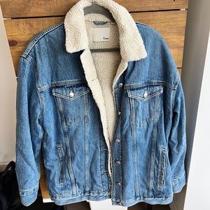 Wilfred Free fleece Jean jacket